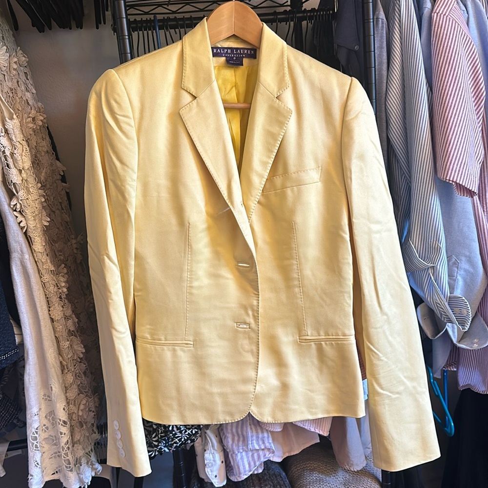 Ralph Lauren Collection Purple Label silk blazer
